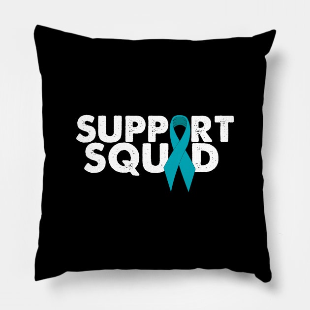 Ovarian Cancer Support Pillow by TheBestHumorApparel