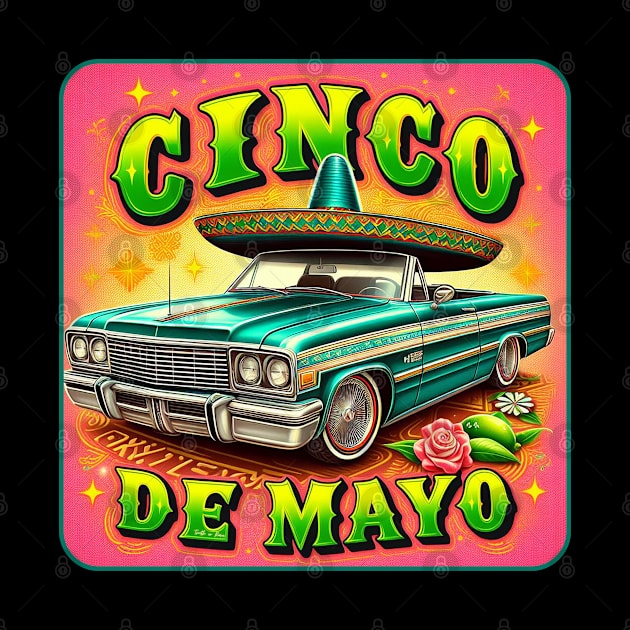 Cinco de Mayo Lowrider Sombrero Top by Truth or Rare