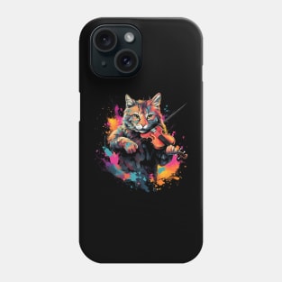 Bobcat Playing Violin Phone Case