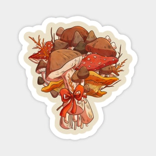 Mushroom Bouquet Magnet