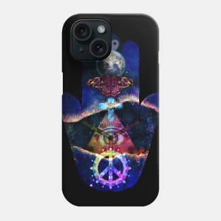 Hand of Fatima, Mystical Hamsa Hand or Hand of the Goddess Phone Case