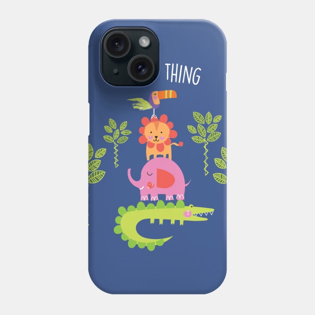 Jungle critters Phone Case by tfinn