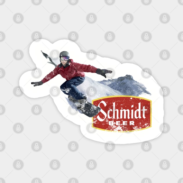 snowboard Magnet by retrorockit