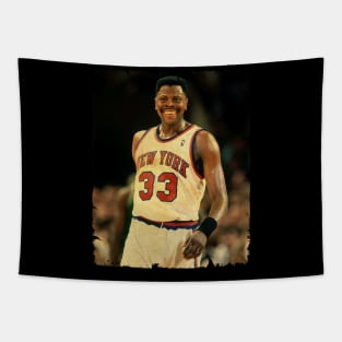 Patrick Ewing - Vintage Design Of Basketball Tapestry