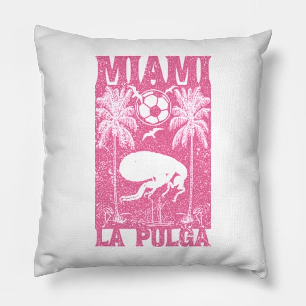 Miami  La Pulga Pillow by Worldengine