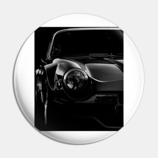 Vintage TVR Monochrome Pin