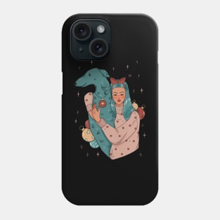 Greyhound & Girl Phone Case