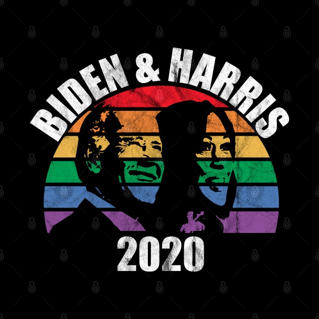 Joe Biden Kamala Harris 2020 Rainbow Gay Pride LGBTQ Election by GiftTrend