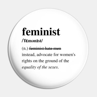 Badass Feminist - F for feminist Pin