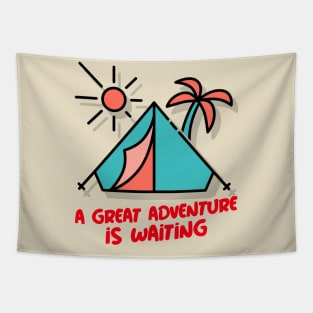 Adventure is waiting Tapestry