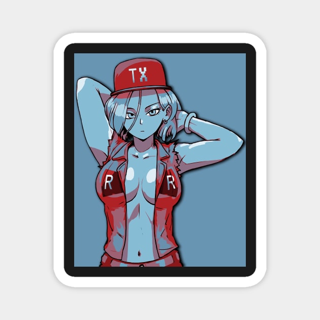 Texas, Android 18 Duotone Magnet by DTMA