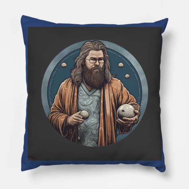 Fat Thor Dude Pillow by Grassroots Green