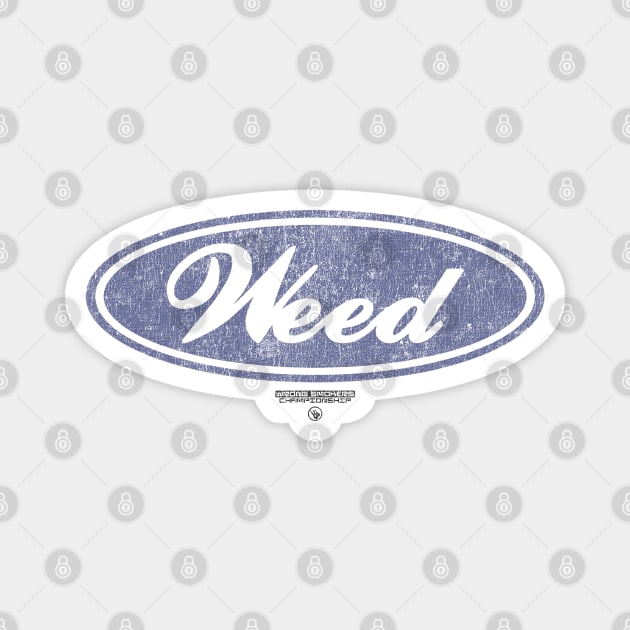WEED Oval Emblem Magnet by Wrongteeshirt