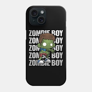 Zombie Boy Creepy Scary Kawaii Zombie Cute Halloween Outfit Phone Case