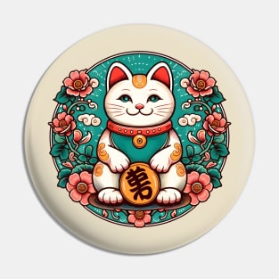 Maneki Neko Good Luck Pin