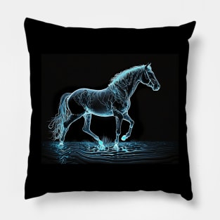 Ice Horse Pillow