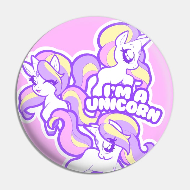 I'm a Unicorn Pin by pbarbalios