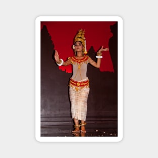 Cambodia. Siem Reap. Portrait of another Dancer. Magnet