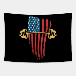 Bodybuilding flag Tapestry