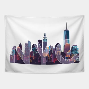 New York City Skyline Tapestry