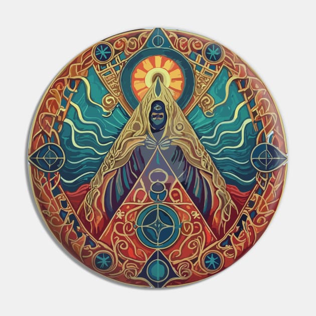 Mystical Shadows: Embrace the Occult Pin by Lucifer