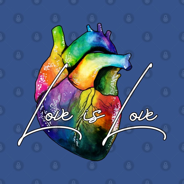 Love is Love Heart by Heather Dorsch Creations