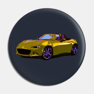 Miata MX5 IV YellowDrug Pin