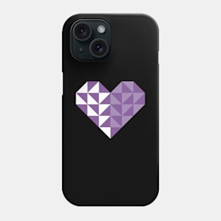 heart, polygons and love Phone Case