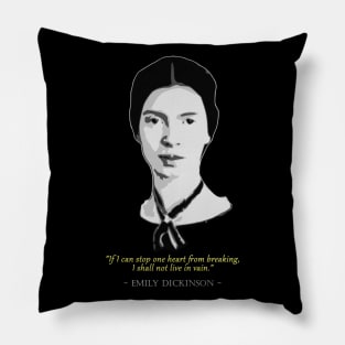 Emily Dickinson Quote Pillow