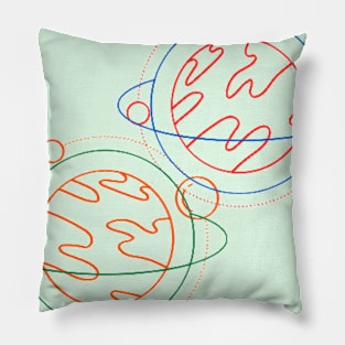 3 Suns Planet Pillow