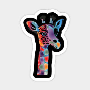 Rainbow Giraffe 2 Magnet