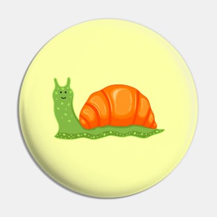 croissant snail Pin