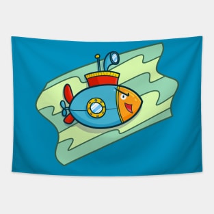 Cool Submarine Tapestry