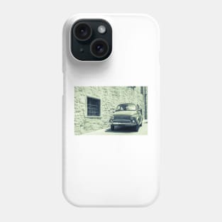 Fiat Bambina in back street Gubbio, medieval town. Phone Case