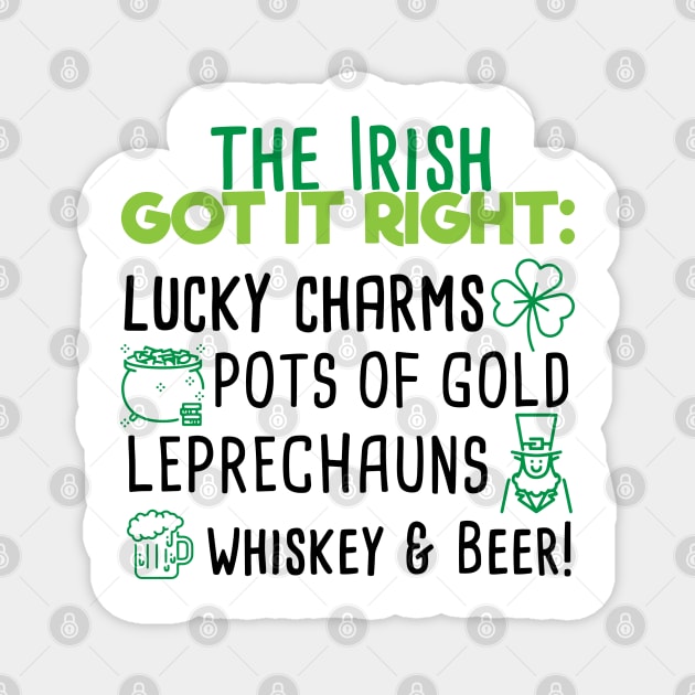 Lucky Irish Charms Magnet by FUNNYTIMES