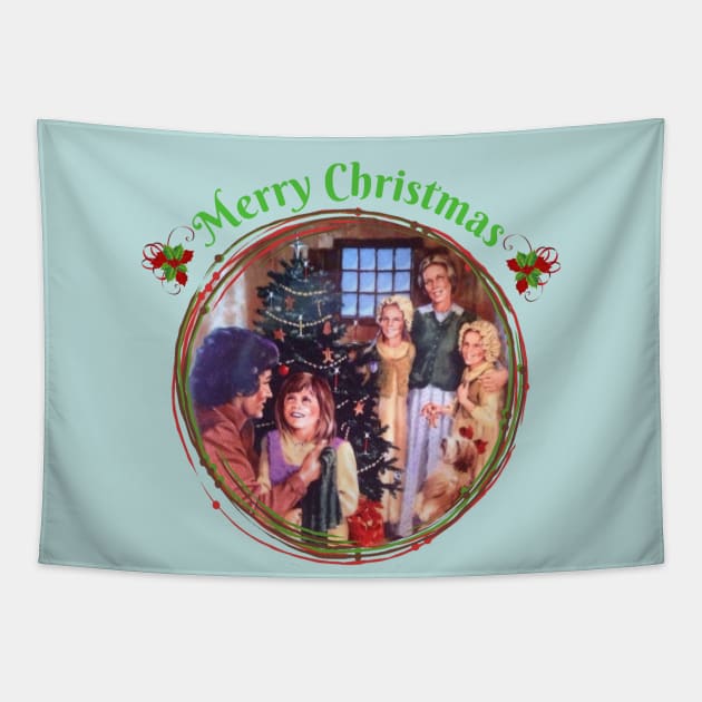 Little House on the Prairie Christmas Tapestry by Neicey