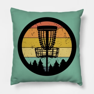 Disc Golf Sunset Pillow