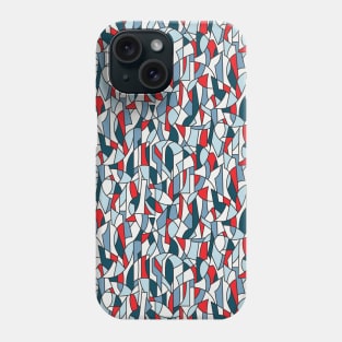 Modern Crowd in Red Phone Case