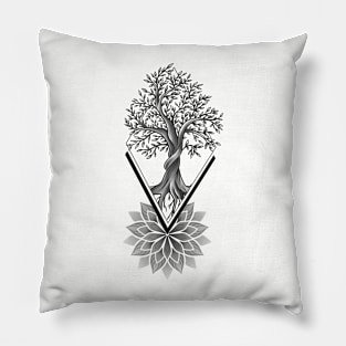 Mandala tree Pillow