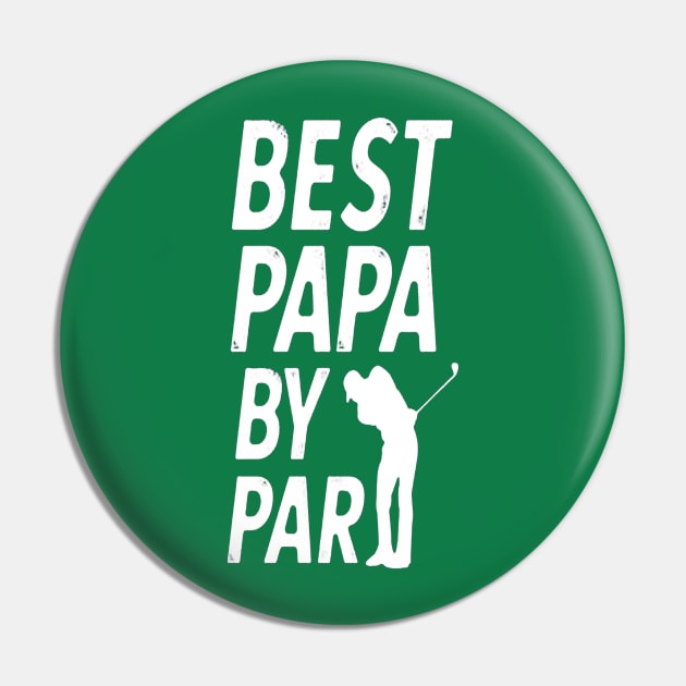 Golfing Papa Pin by hopeakorentoart