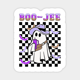 Spooky Season Cute Ghost Halloween Costume Boujee Boo-Jee Magnet