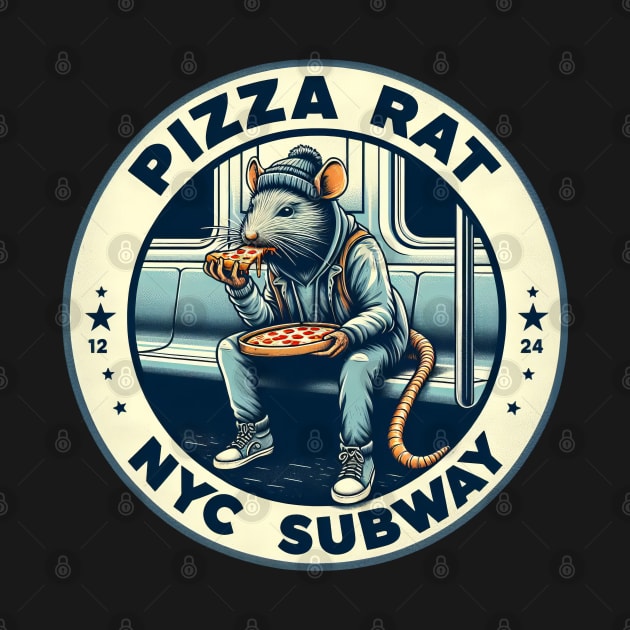 Pizza Rat New York Subway NYC Subway Train by Nysa Design