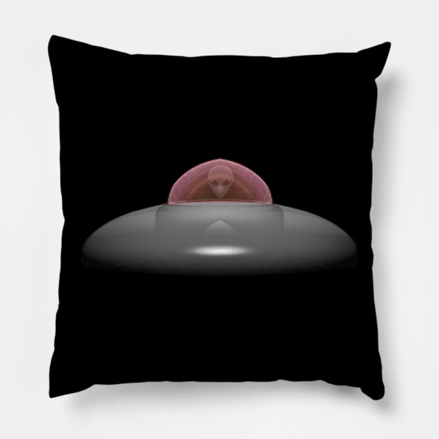 UFO Pillow by Wickedcartoons