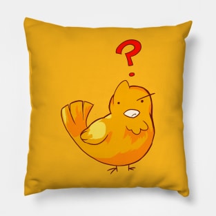 Confused Bird Pillow