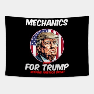 Mechanics For Trump Keeg America President 2024 Tapestry