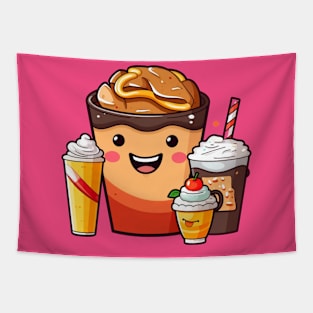 kawaii Ice cream  T-Shirt cute foodfunny Tapestry