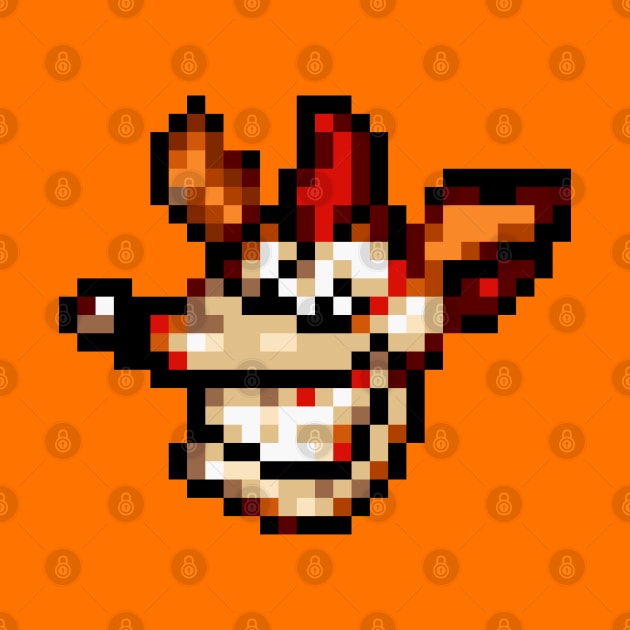 Pixel Crash Bandicoot by spookpuke