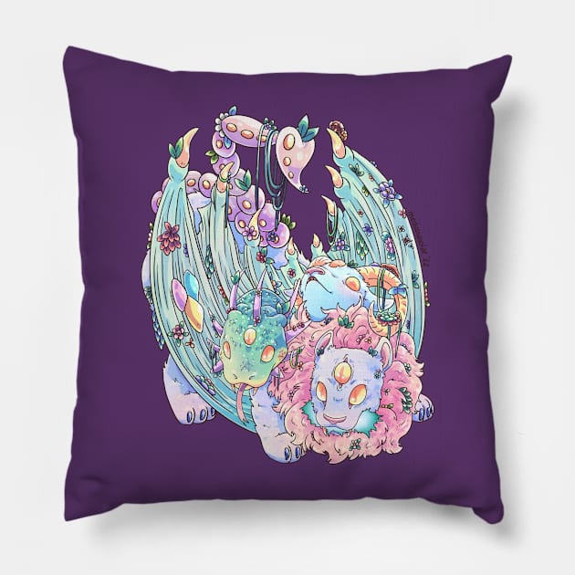 Pastel Chimera Pillow by MedussaSolar