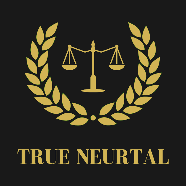 True Neutral mug shirt gift alignment dnd Dungeons by artbyst