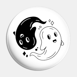 Ghost Yin Yang Pin